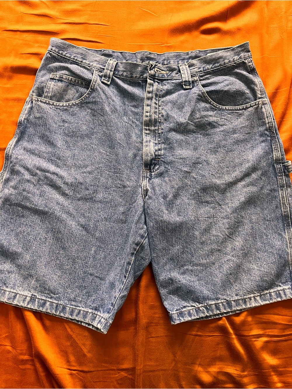 Wrangler Men's Denim Shorts - Medium Blue Wash